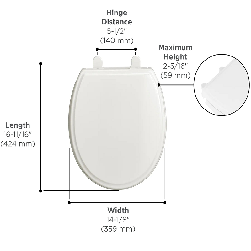 Round Toilet Seat Dimensions and Selection Guide